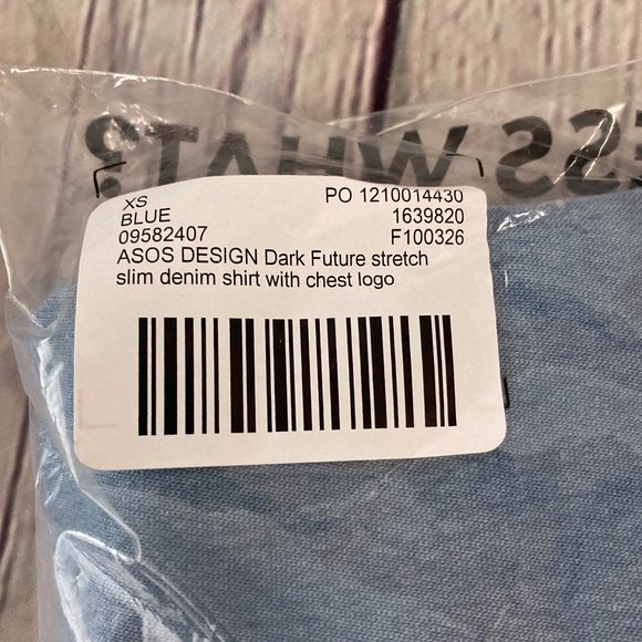 ASOS Dark Future Brushed Flannel Slim Denim - Picture 8 of 8